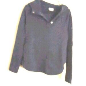 Columbia Size Small Hooded Sweatshirt Chevron Pattern Blue Color 2 Side Pockets